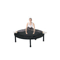 40 Inch Mini Exercise Trampoline For Adults Or Kids Black Steel