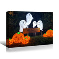 1Pcs Drop Ping Framed Canvas Wall Art Decor Painting For Halloween,Cute Ghost Painting For Halloween Gift, Decoration For Halloween Office Living Room, Bedroom Decor 3624In Thickness 1.5Inch Rectangle Framed Multicolor Halloween Oversized 41In Canvas