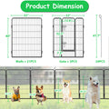 Dog Playpen Foldable 24 Panels Dog Pen 40