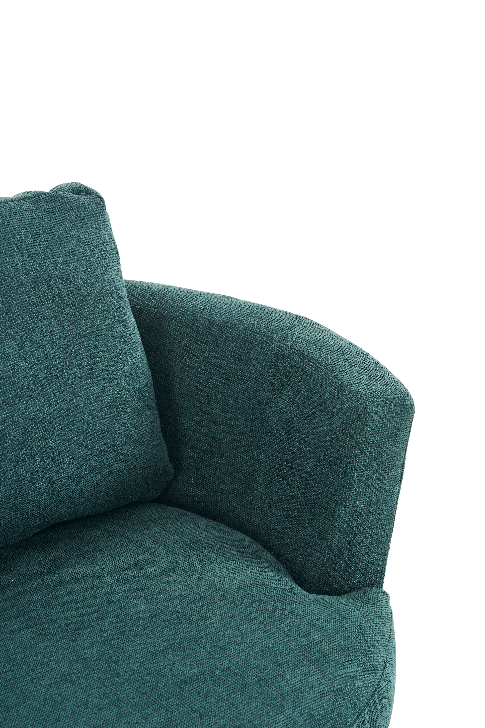 Swivel Barrel Chair, Comfy Round Accent Sofa Chair For Living Room, 360 Degree Swivel Barrel Club Chair, Leisure Arm Chair For Nursery, Hotel, Bedroom, Office, Lounge Emerald Emerald Primary Living Space Modern Foam Polyester