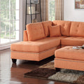 Modern Citrus Color 3pcs Sectional Living Room