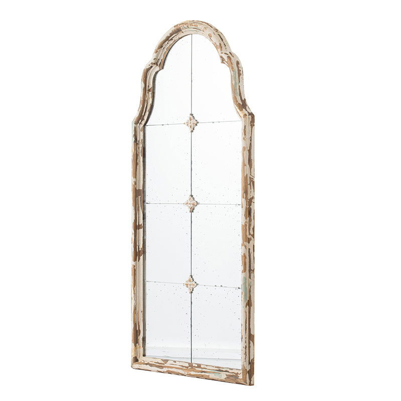22" x 48" Large Cream & Gold Framed Wall Mirror,