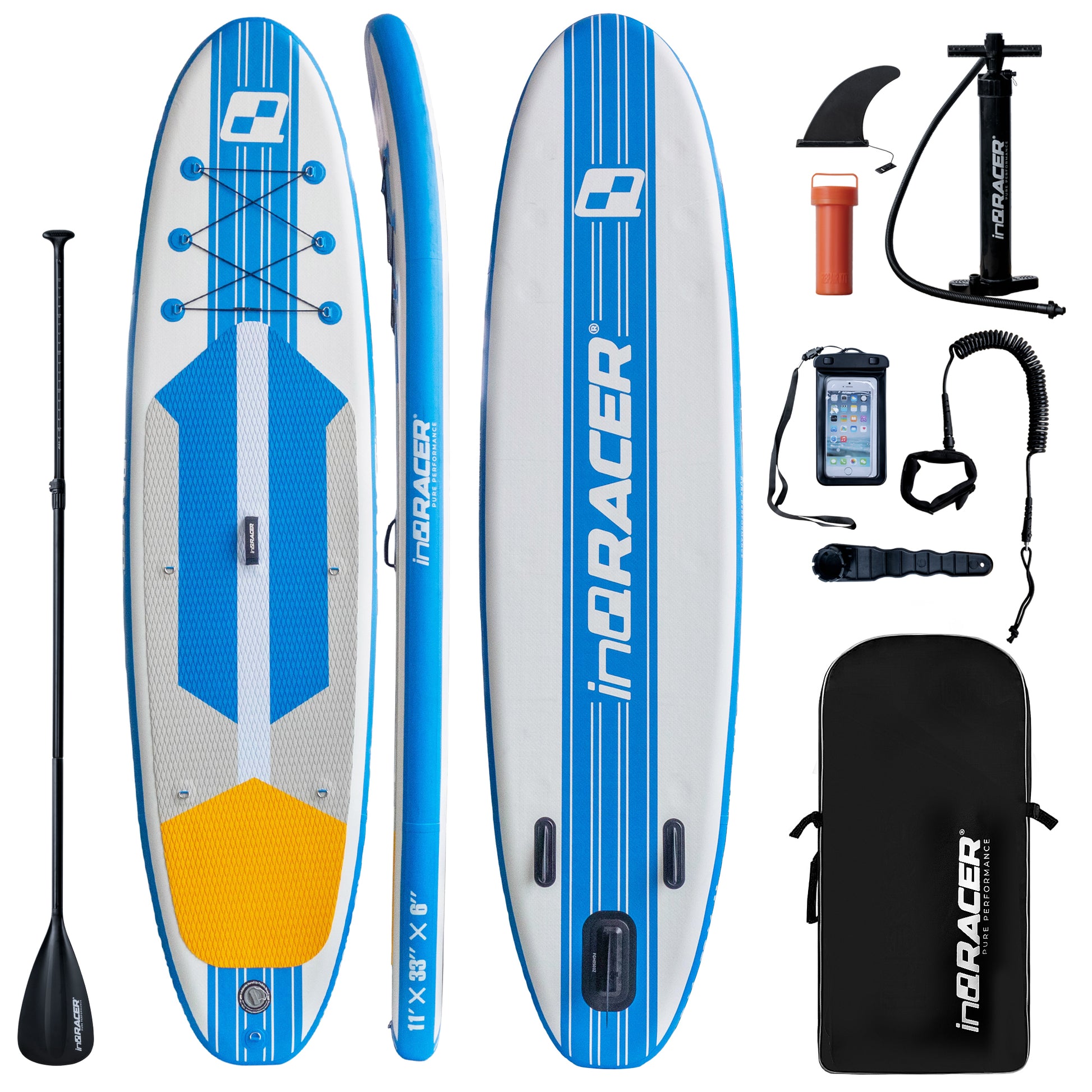 inQracer 11' 10'6" Inflatable Stand Up Paddle