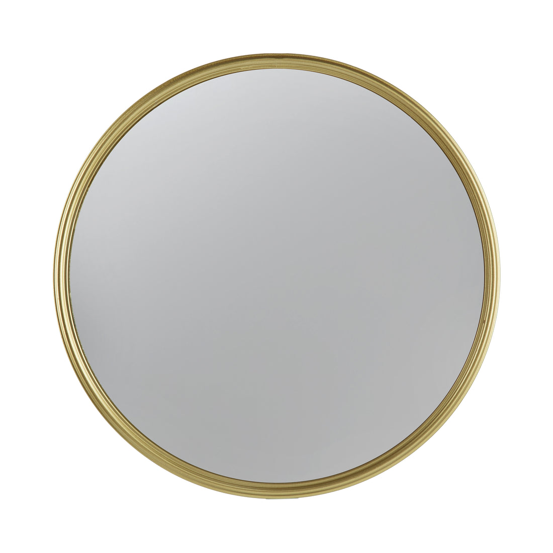 D11" Gold Round Mirror, Circle Mirror With Iron Frame For Living Room Bedroom Vanity Entryway Hallway Gold Metal & Wood