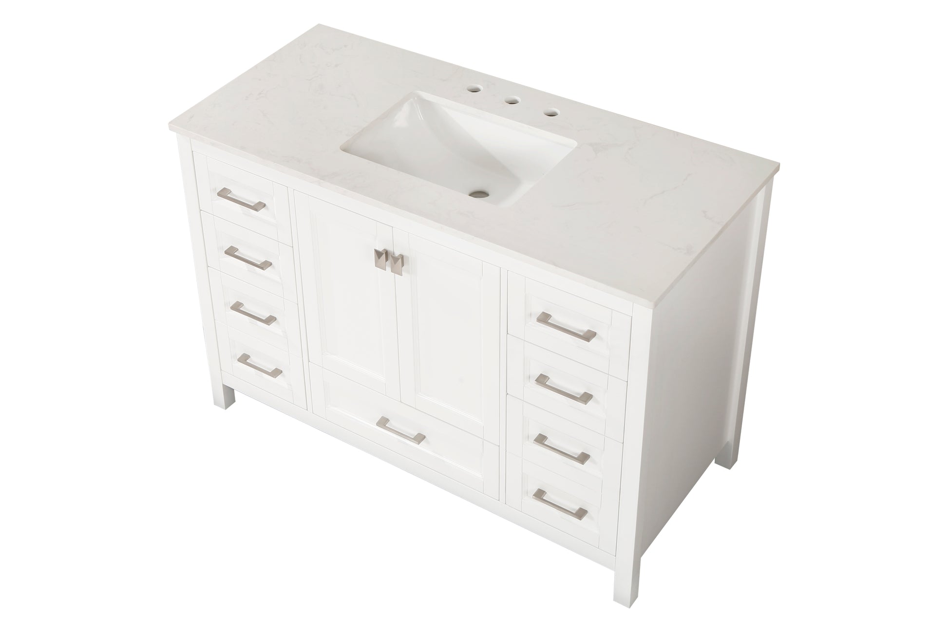 Vanity Sink Combo Featuring A Marble Countertop, Bathroom Sink Cabinet, And Home Decor Bathroom Vanities Fully Assembled White 48 Inch Vanity With Sink 23V03 48Wh White Wood Solid Wood