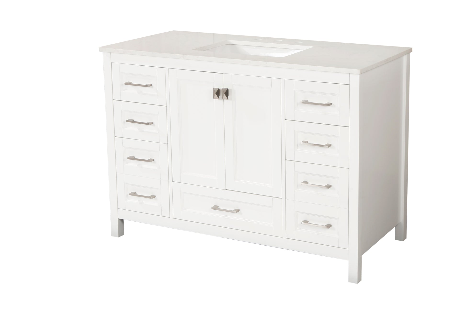 Vanity Sink Combo Featuring A Marble Countertop, Bathroom Sink Cabinet, And Home Decor Bathroom Vanities Fully Assembled White 48 Inch Vanity With Sink 23V03 48Wh White Wood Solid Wood