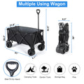 Wagons Cart Heavy Duty Folding PRO, 265 lbs black-steel