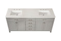 Vanity Sink Combo Featuring A Marble Countertop, Bathroom Sink Cabinet, And Home Decor Bathroom Vanities Fully Assembled Grey 72 Inch Vanity With Sink 23V03 72Gr Grey Wood Solid Wood