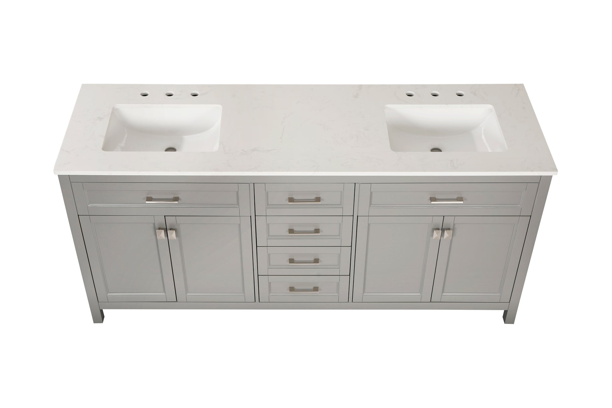 Vanity Sink Combo Featuring A Marble Countertop, Bathroom Sink Cabinet, And Home Decor Bathroom Vanities Fully Assembled Grey 72 Inch Vanity With Sink 23V03 72Gr Grey Wood Solid Wood