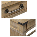 Occasional Table With 2 Drawers Reclaimed Natural Wood