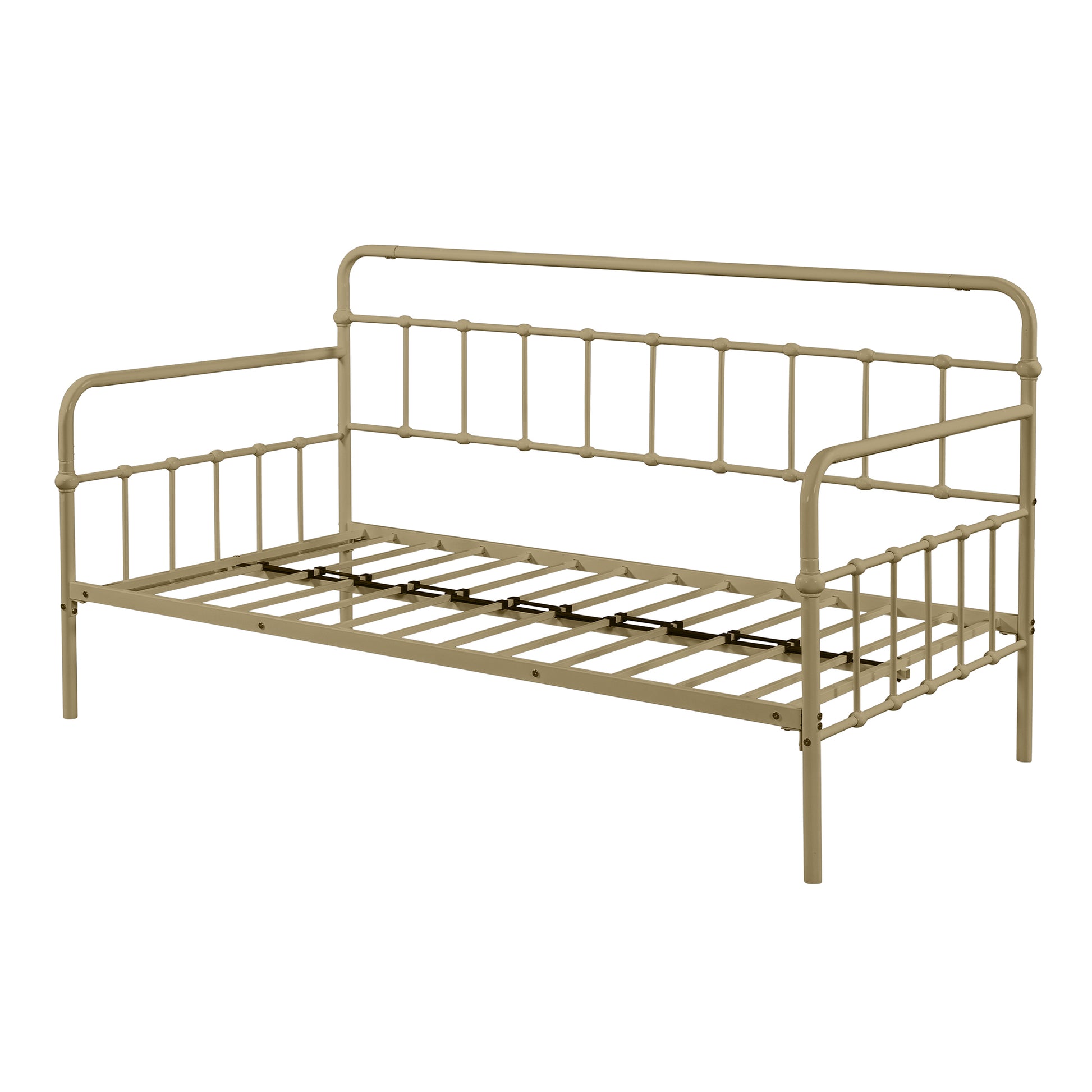 Metal Frame Daybed With Trundle Bronze Metal
