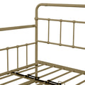 Metal Frame Daybed With Trundle Bronze Metal
