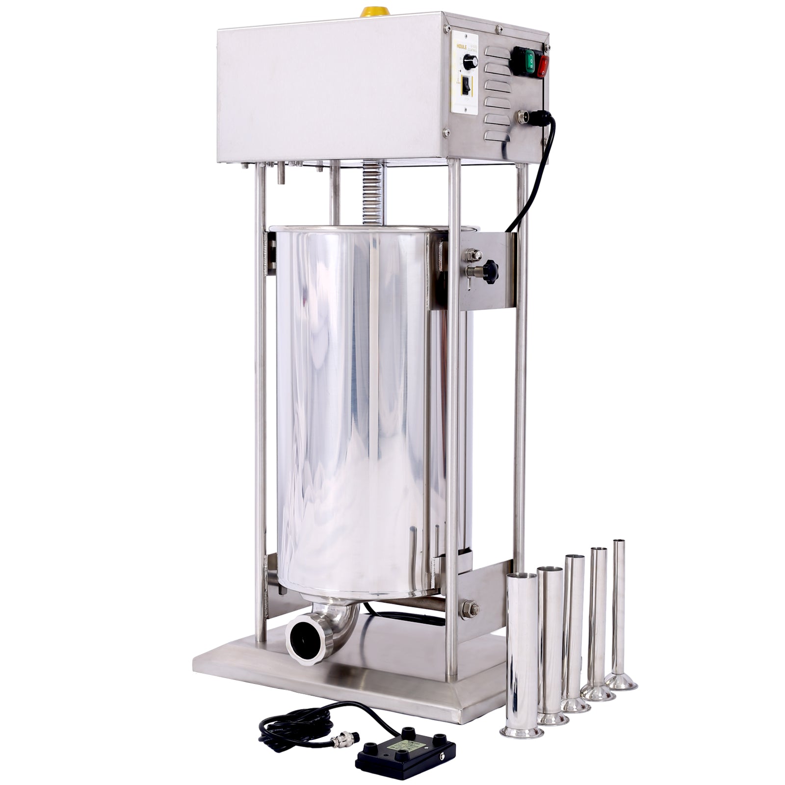 Electric Sausage Filler 20L Sausage Maker Stainless Steel Sausage Stuffer 110V 250W Sausage Ssteel Stuffing Tubestuffer Silver Stainless Steel