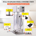 Electric Sausage Filler 25L Sausage Maker Stainless Steel Sausage Stuffer 110V 250W Sausage Ssteel Stuffing Tubestuffer Silver Stainless Steel