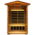 Two Person Far Infrared Outdoor Sauna Natural Wood Solid Wood