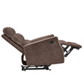 Hot Selling For 10 Years ,Recliner Chair With Power Function Easy Control Big Stocksrecliner Single Chair For Living Roombed Room Brown Soft Foam Fabric