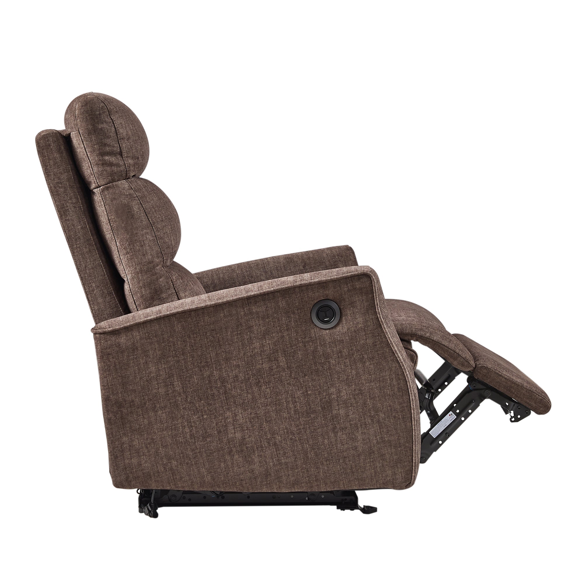 Hot Selling For 10 Years ,Recliner Chair With Power Function Easy Control Big Stocksrecliner Single Chair For Living Roombed Room Brown Soft Foam Fabric