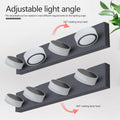 Led Modern Black 4 Light Vanity Lights Fixtures Over Mirror Bath Wall Lighting Black Modern Acrylic Iron