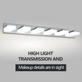 Same As W1340110610 L2016 Modern 6 Light Chrome Led Vanity Mirror Light Fixture For Bathrooms And Makeup Tables Chrome Acrylic,Stainless Steel