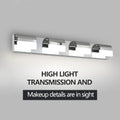 Same As W1340110600 L2012 Modern Bathroom Vanity Lighting 4 Light Led Vanity Lights Over Mirror Bath Wall Lighting Chrome Acrylic,Stainless Steel