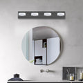 Led Modern Black 4 Light Vanity Lights Fixtures Over Mirror Bath Wall Lighting Black Modern Acrylic Iron