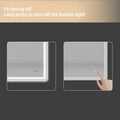 48 30 inch LED Lit bathroom tempered mirror, wall white-tempered glass