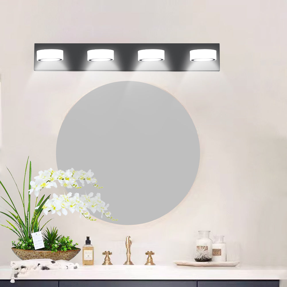 Same As W1340110592 L2008 Led Modern Black 4 Light Vanity Lights Fixtures Over Mirror Bath Wall Lighting Black Acrylic,Iron