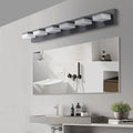 Modern 6 Light Black LED Vanity Mirror Light Fixture black-modern-acrylic-iron