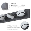 LED Modern Black 6 Light Vanity Lights Fixtures Over black-modern-acrylic-iron