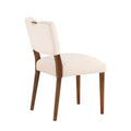 Bryson Sea Oat Velvet Dining Chair Set Of 2 Beige Foam Solid Wood