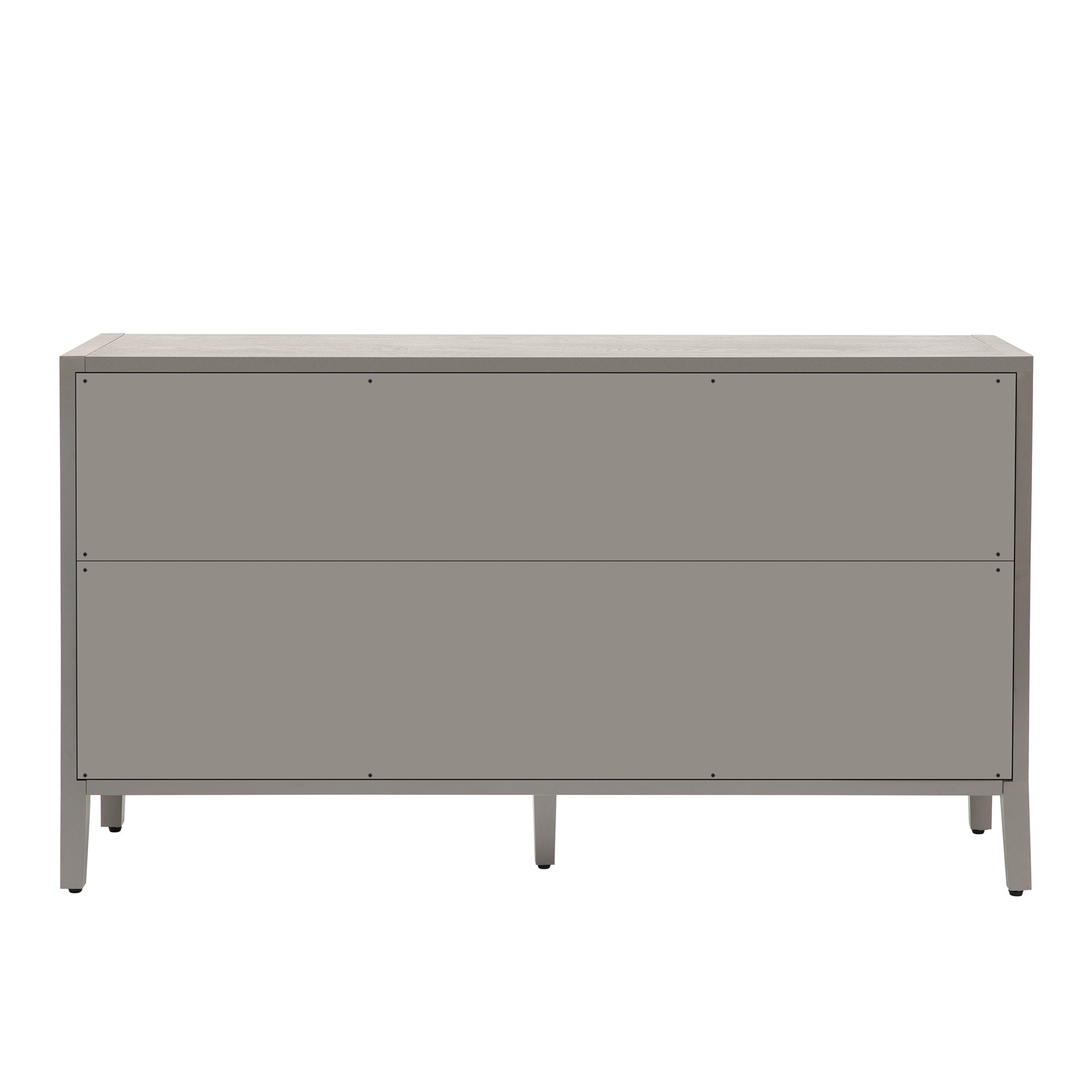 U STYLE Storage Cabinet Sideboard Wooden Cabinet with gray-mdf