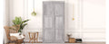 Twin Size Murphy Bed, Can Be Folded Into A Cabinet, Gray Twin Box Spring Not Required Grey Murphy Solid Wood Mdf