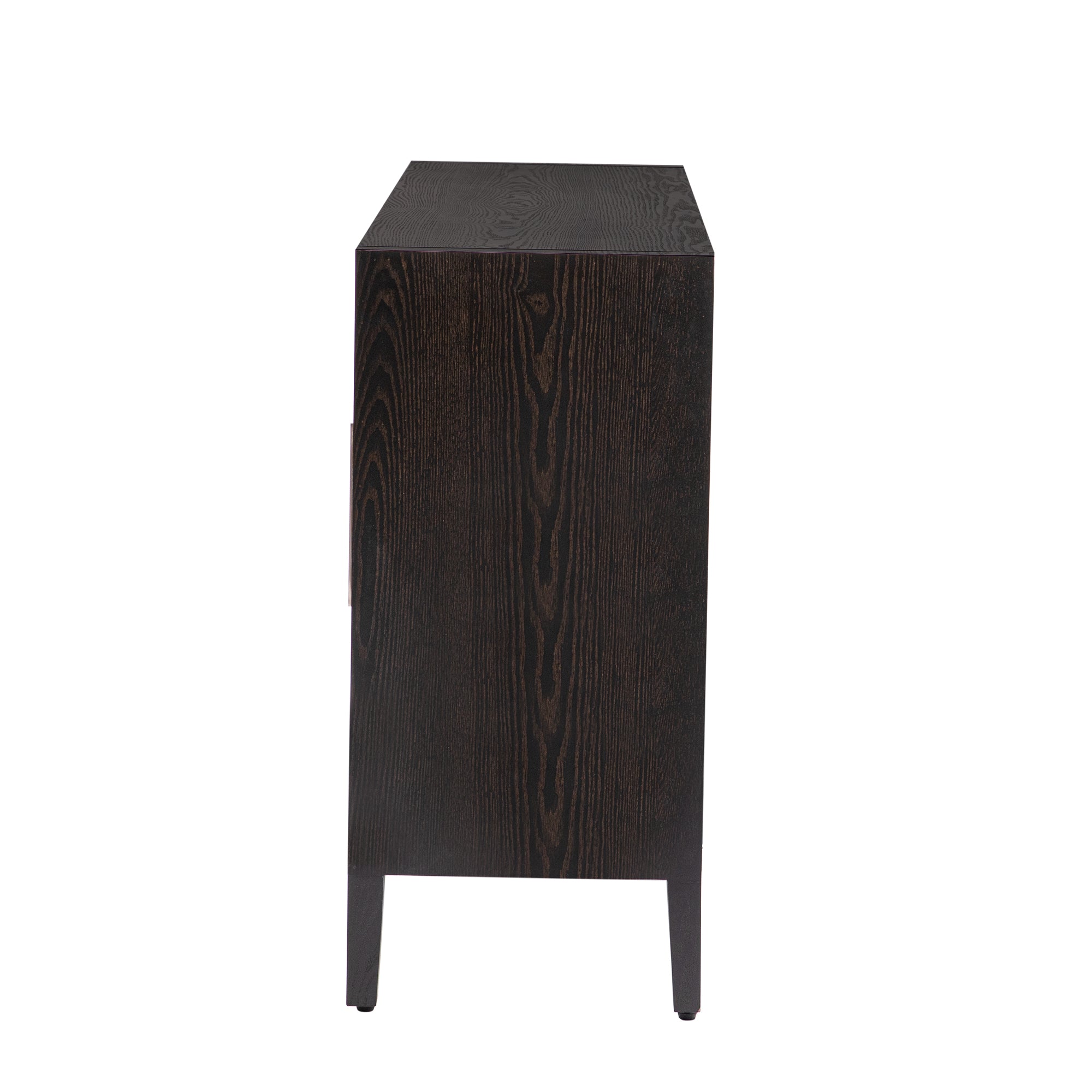 U STYLE Storage Cabinet Sideboard Wooden Cabinet with walnut-mdf