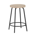 Cammie Backless Wood And Metal Counter Height Stool Natural Wood Wash Metal & Wood Metal & Wood