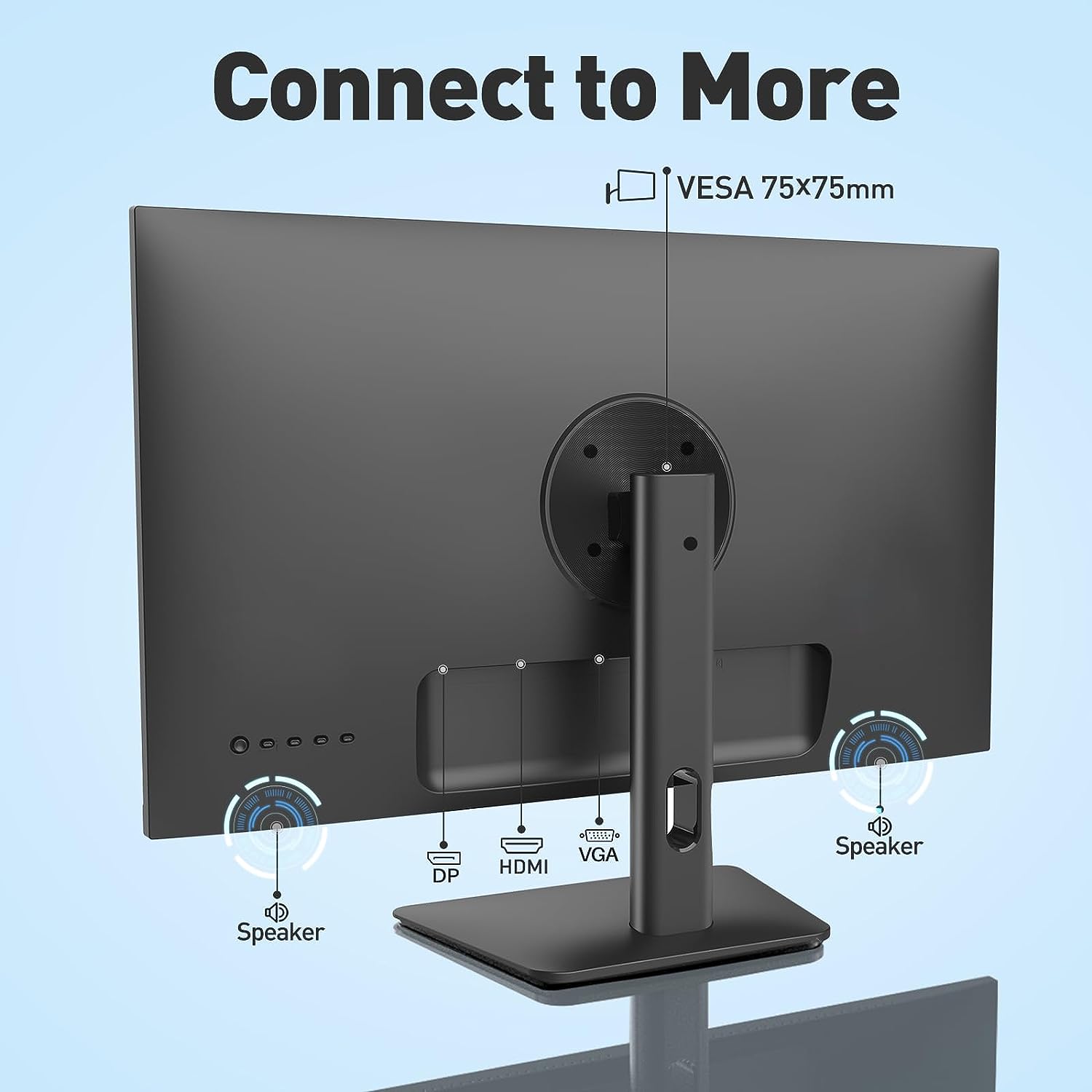 SANSUI ES-24X5A Monitor 本体 Sansui Monitor 24 Inch Ips Fhd 1080P 75Hz Hdr10 Computer Monitor With