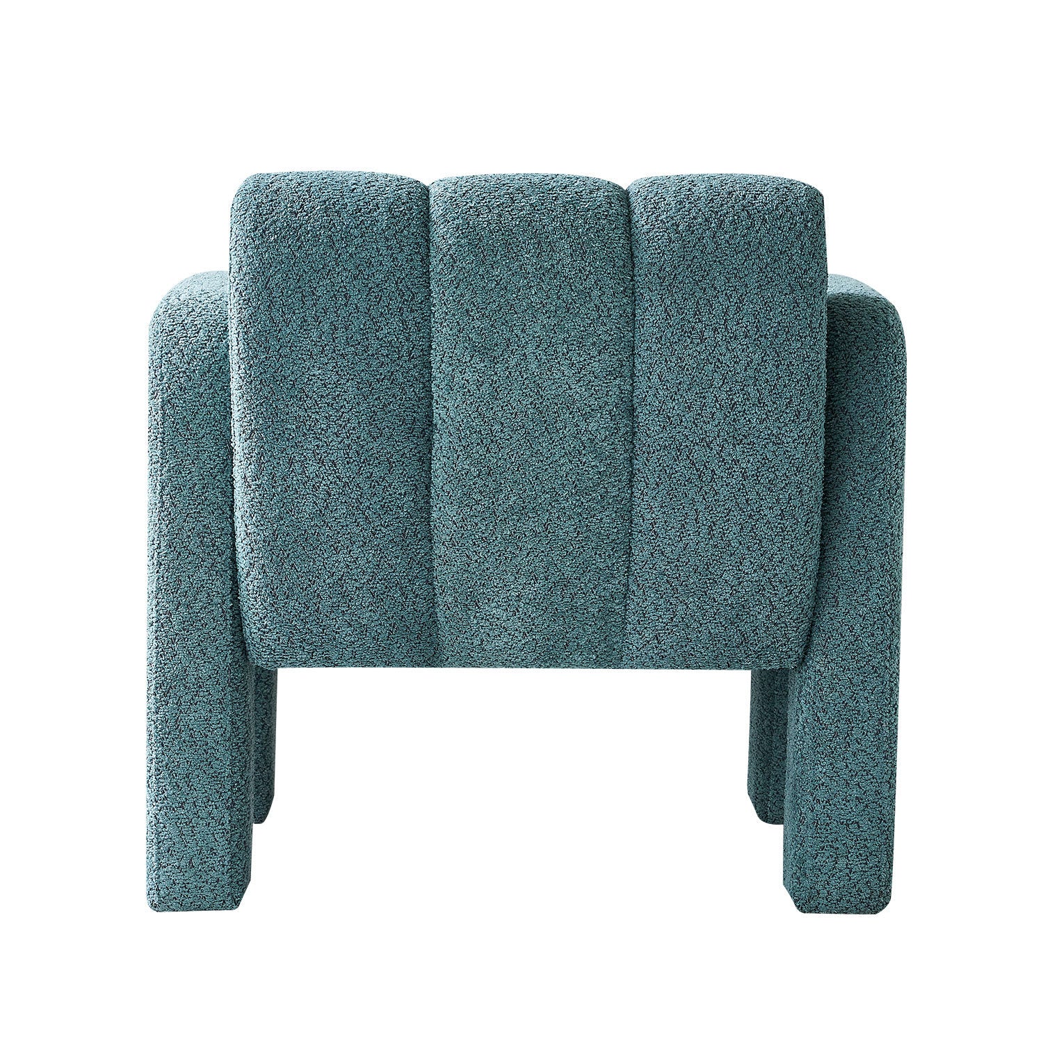 31.10" Wide Boucle Upholstered Accent Chair green-primary living space-modern-fiber foam and