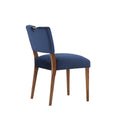 Bryson Navy Blue Velvet Dining Chair Set Of 2 Navy Blue Foam Solid Wood