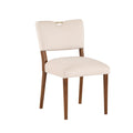 Bryson Sea Oat Velvet Dining Chair Set Of 2 Beige Foam Solid Wood