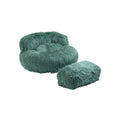 Coolmore Bean Bag Chair, Floor Sofa With Handle,Accent Sofa Chair With Ottoman For Gaming Reading Relaxing Mint Green Mint Green Plush
