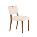 Bryson Sea Oat Velvet Dining Chair Set Of 2 Beige Foam Solid Wood