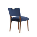 Bryson Navy Blue Velvet Dining Chair Set Of 2 Navy Blue Foam Solid Wood