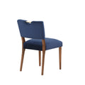 Bryson Navy Blue Velvet Dining Chair Set Of 2 Navy Blue Foam Solid Wood