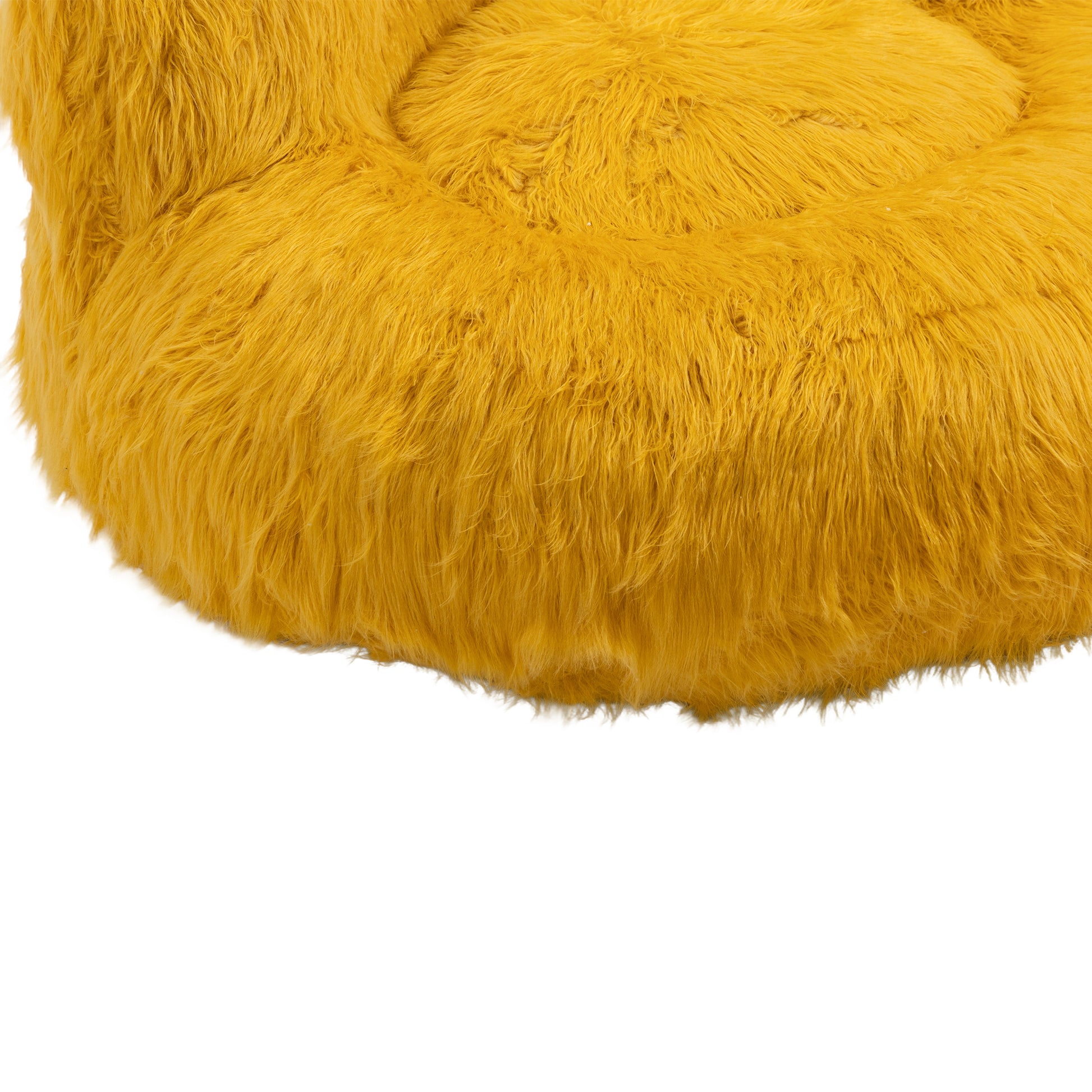 Coolmore Bean Bag Chair, Floor Sofa With Handle,Accent Sofa Chair With Ottoman For Gaming Reading Relaxing Yellow Yellow Foam Plush