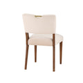 Bryson Sea Oat Velvet Dining Chair Set Of 2 Beige Foam Solid Wood