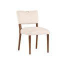 Bryson Sea Oat Velvet Dining Chair Set Of 2 Beige Foam Solid Wood