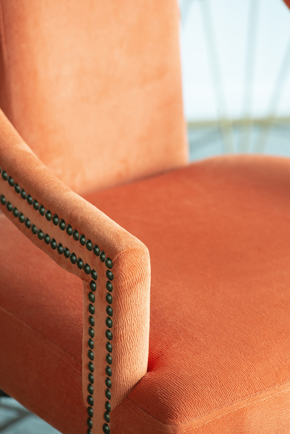 Modern Accent Chair Dining Chairs, Accent Chair For Living Room Dining Room Kitchen, 23" X 24" X 36" Orange Orange Wood