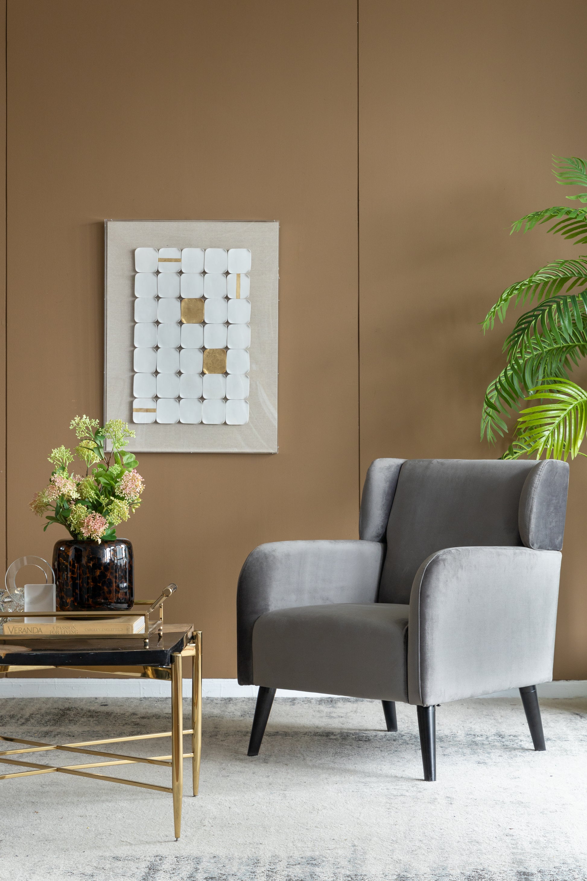 Gray Accent Chair, Fabric Upholstered Comfy Reading Armchair For Living Room, Bedroom Single Seat Sofa Chair, 27" X 31" X 33" Gray Wood