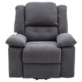 Massage Recliner,Power Lift Chair For Elderly With Adjustable Massage And Heating Function,Recliner Chair With Infinite Position And Side Pocket For Living Room ,Gray Gray Foam Corduroy