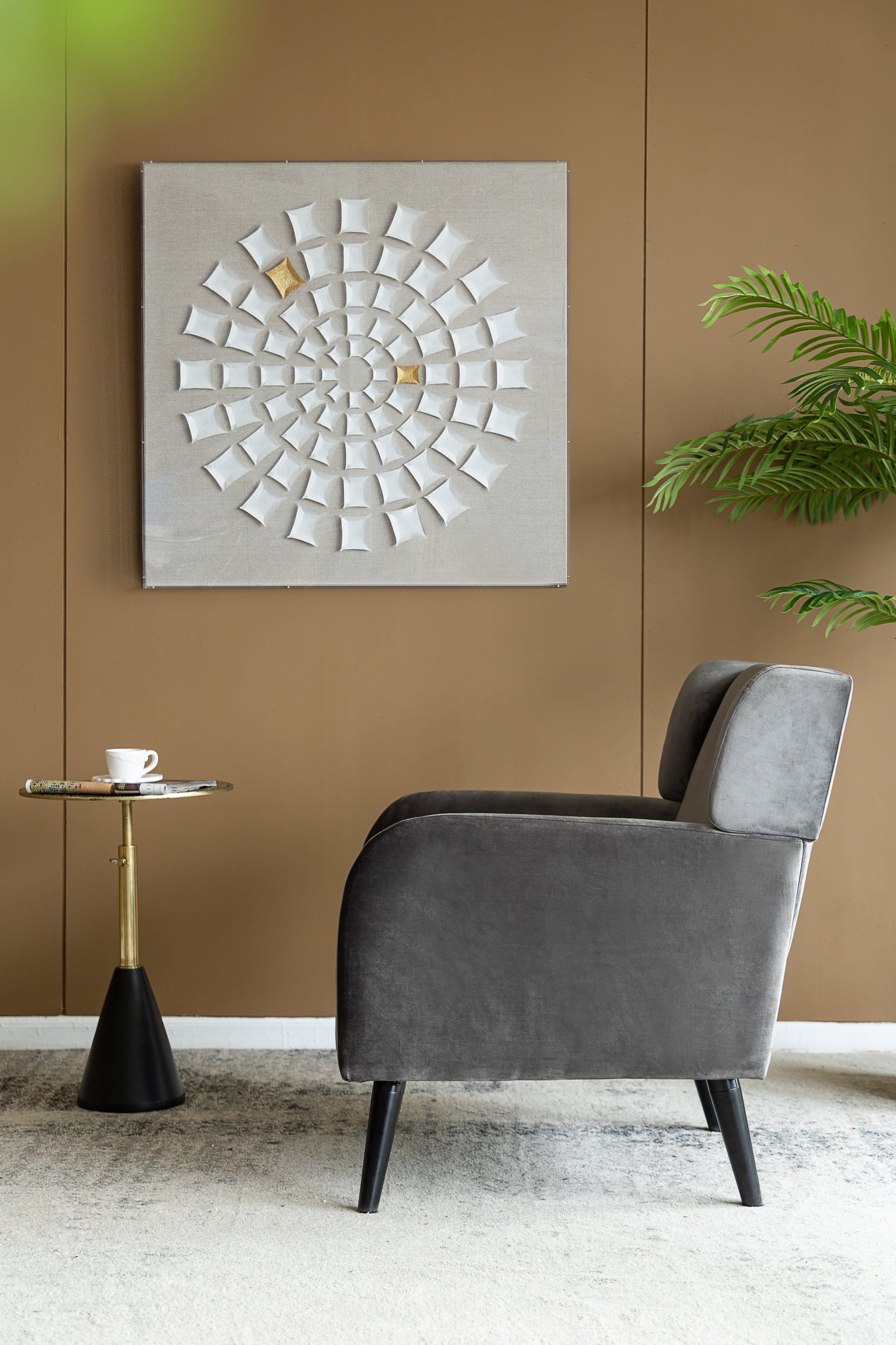 Gray Accent Chair, Fabric Upholstered Comfy Reading Armchair For Living Room, Bedroom Single Seat Sofa Chair, 27" X 31" X 33" Gray Wood