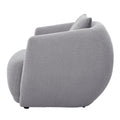 Upholstered Chair,Modern Arm Chair For Living Room And Bedroom,With 1 Pillow Grey Polyester
